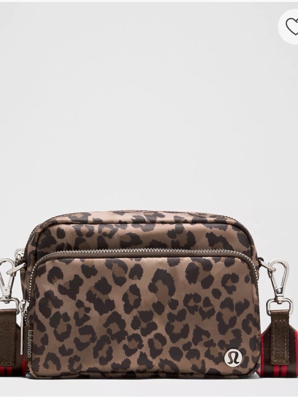 Lululemon New With Tags Leopard Print Crossbody Everywhere Crossbody Bag